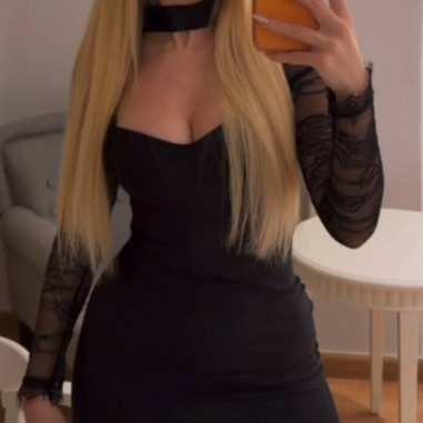 VESTIDO MANGA ENCAJE NEGRO