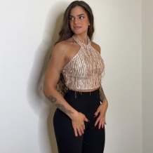 TOP HALTER LENTEJUELAS ROSADO 2