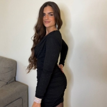 VESTIDO HOMBRERAS LUREX NEGRO 2