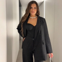 CONJUNTO TRAJE TACHAS NEGRO 2