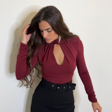 FALDA PANTALÓN CINTURÓN NEGRA