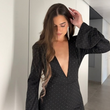 MONO TACHAS HOMBRERAS NEGRO