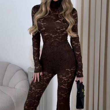 PREVENTA CONJUNTO ENCAJE CHOCO