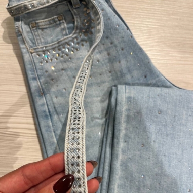 JEANS BRILLO + CINTURÓN