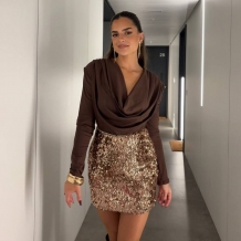 BODY ESCOTE FLUIDO CHOCO