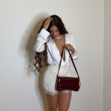 BODY CAMISERO SATÉN BLANCO