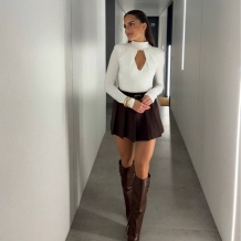 FALDA PANTALÓN CON CINTURÓN... 2