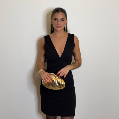 VESTIDO COQUETTE NEGRO