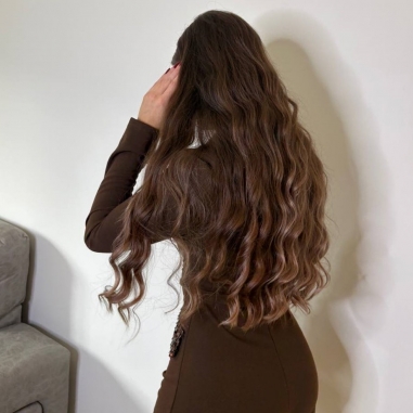 MONO BLAZER SOLAPA LENTEJUELAS CHOCO