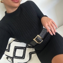VESTIDO TRENZADO PUNTO NEGRO 2