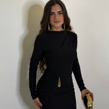 VESTIDO LÁGRIMA NEGRO