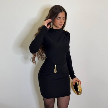 VESTIDO LÁGRIMA NEGRO