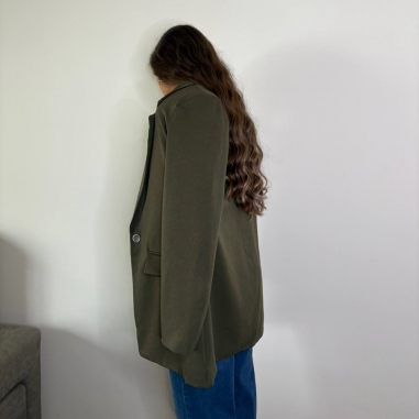 BLAZER LARGA VERDE CAQUI