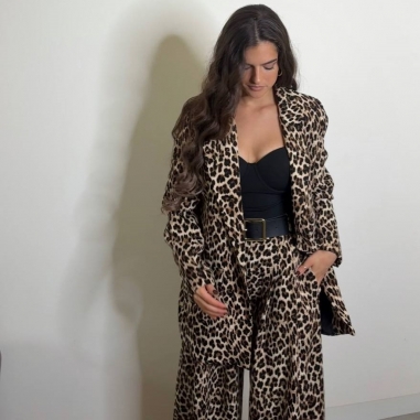 BLAZER LARGA ANIMAL PRINT