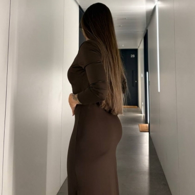 VESTIDO DOBLE LICRA CHOCO