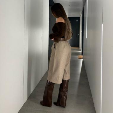 JERSEY TRENZADO CHOCO