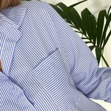 CAMISA RAYAS MARINO 2