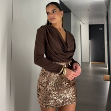 FALDA LENTEJUELAS CHAMPÁN 2