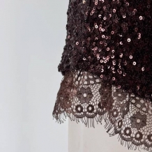 SHORT LENTEJEULAS ENCAJE CHOCO 2