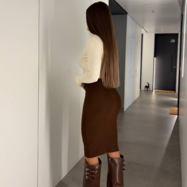 JERSEY GEOMÉTRICO CREMA