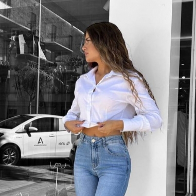 CAMISA CROPPED BLANCA
