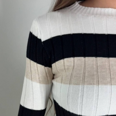 JERSEY RAYAS TRICOLOR BLANCO