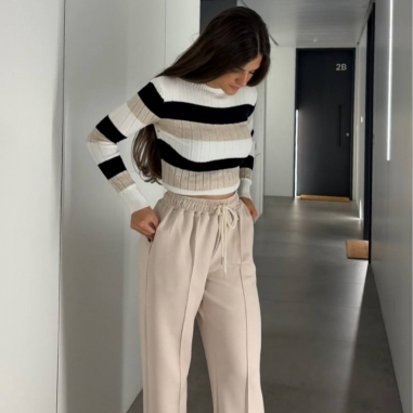PANTALÓN DEPORTIVO CAMPANA BEIGE