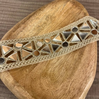 CHOKER ESPEJO DORADO