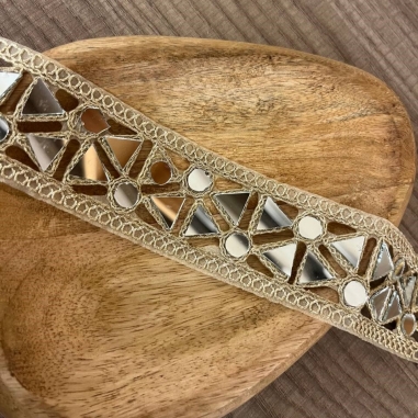 CHOKER ESPEJO DORADO