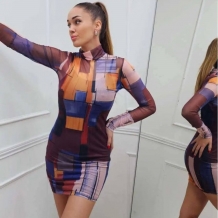 VESTIDO TUL ESTAMPADO