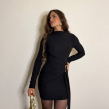 VESTIDO CORTO ACCESORIO +...