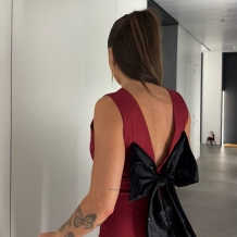VESTIDO COQUETTE VINO 2