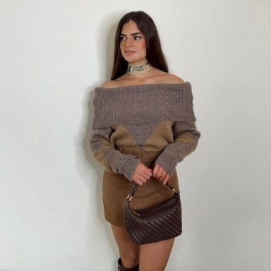 FALDA PANTALÓN CINTURÓN CAMEL