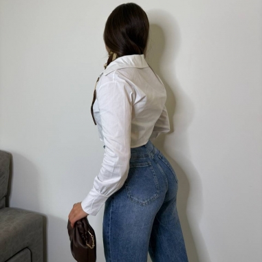 CAMISA CROPPED BLANCA