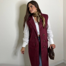 CHALECO ANTELINA BURDEOS