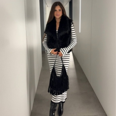 CHALECO PELITO NEGRO