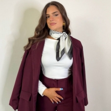 BLAZER LARGA BURDEOS