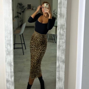 FALDA TUL ANIMAL PRINT