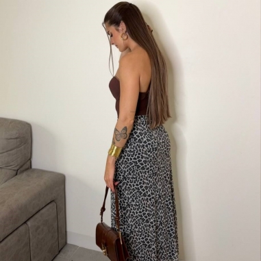 FALDA TUL ANIMAL PRINT