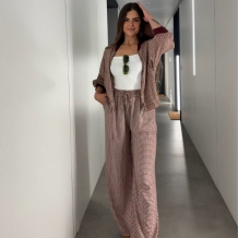 CONJUNTO BOMBER CUADRITOS