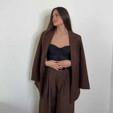 PANTALÓN PALAZZO CHOCO