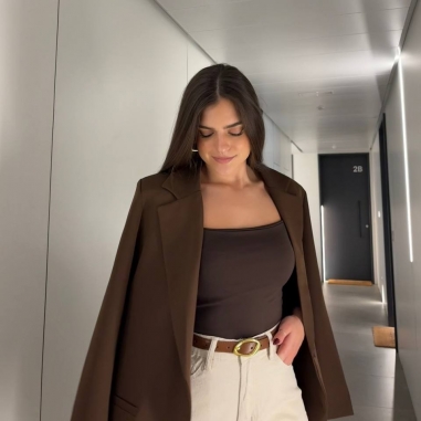 PANTALÓN CAMPANA CREMA