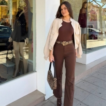 PANTALÓN CAMPANA CHOCO