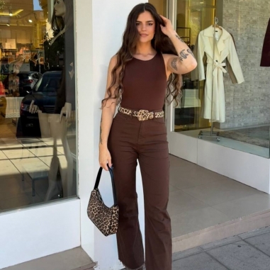 PANTALÓN CAMPANA CHOCO