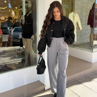 PANTALÓN CARGO GRIS