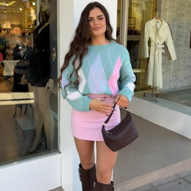 FALDA PANTALÓN CINTURÓN ROSITA