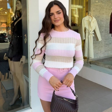 FALDA PANTALÓN CINTURÓN ROSITA