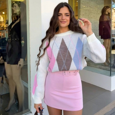 FALDA PANTALÓN CINTURÓN ROSITA