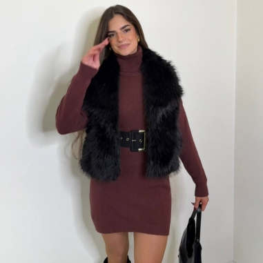 VESTIDO PUNTO CUELLO