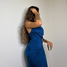 VESTIDO HALTER PETRÓLEO 2